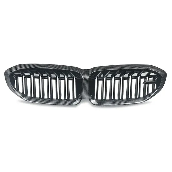 Upgrade Front Bumper Show Grill Carbon Fiber Look CC-6611 Compatible With Bmw 3 Series G20 2019-2022