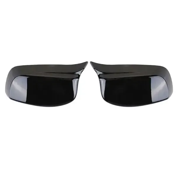 Side Mirror Cover Glossy Black Aerodynamic CC-2029 Compatible With BMW 5 Series E60 2006-2010 6 Series E63 2007-2011