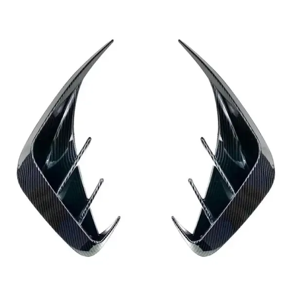 M Sports Front Rear Skirts Canards Splitter Flag Zst-341 Carbon Fiber Look CC-3714 Compatible With Bmw 3 Series G20 2019-2023 Pre-facelift