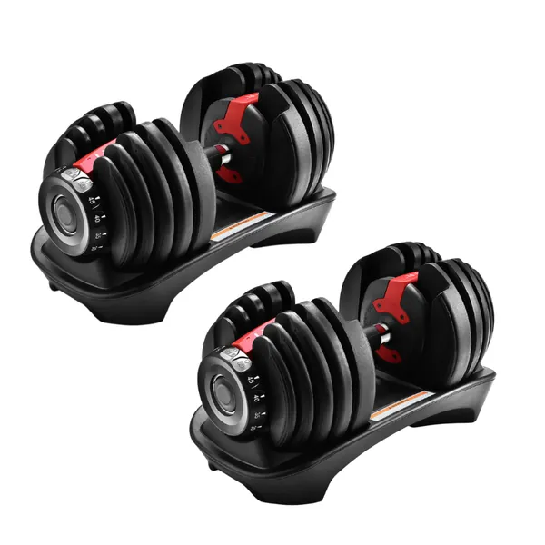 24kg Adjustable Dumbbell Pair Compact Weights