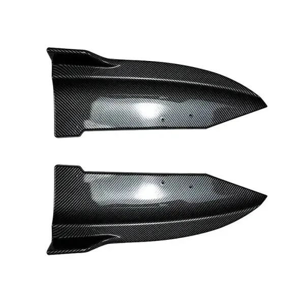 Rear Bumper Lip Splitter Skirts Flag Spoiler Zst-563 Cf Carbon Fiber Look CC-4090 Compatible With Bmw X6 G06 2019-2023