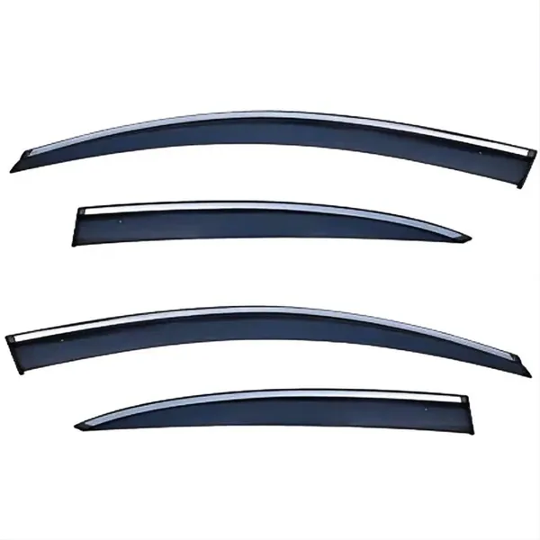Rain Shine Side Window Wind Deflectors Rain Sun Guard Door Visor Doorvisor Deflector Visor Shades Ventvisor Strip Usa CC-7766 Compatible With Toyota Corolla Altis Sedan 2019-2023