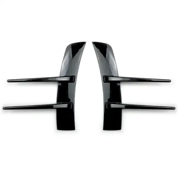 Amg Bumper Front Splitter Lip Canards Skirts Flag B Zst-151 Carbon Fiber Look CC-3761 Compatible With Mercedes Benz A Class W177 2018+