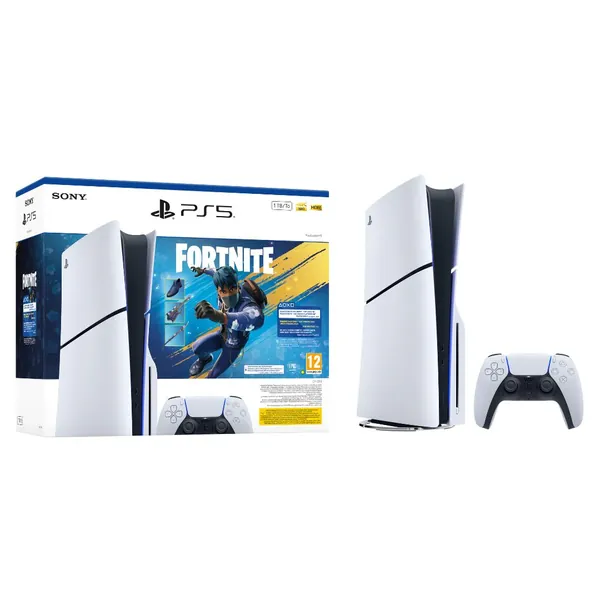 PS5 Slim Console Disk Fortnite Flowering Chaos Voucher Bundle