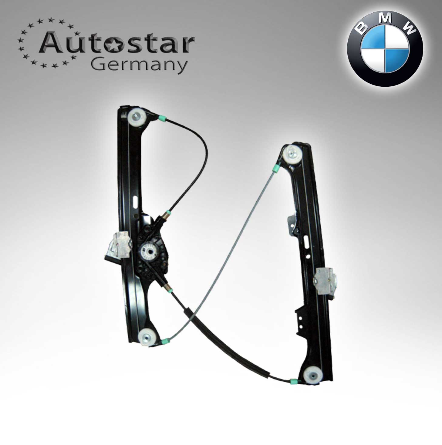 BMW WINDOW REGULATOR E60 E61 03>09 4D-FR W/O MOTOR 51337075668 T