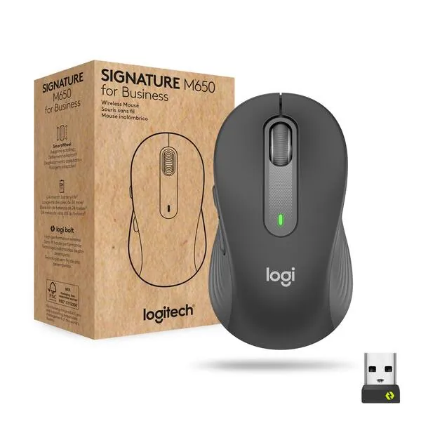 Logitech Signature M650 for Business Wireless Mouse