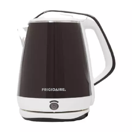 Frigidaire Electric Kettle 1.7L 2200W Stainless Steel Interior Brown White FD2127