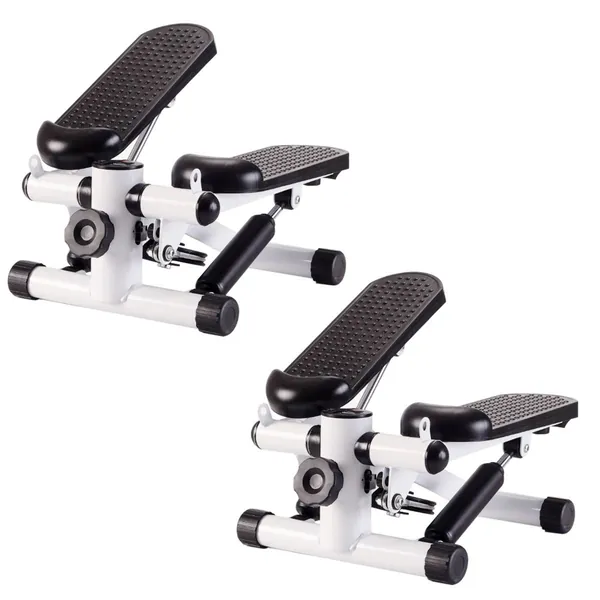 2 Piece Exercise Stepper with Resistance Digital Display