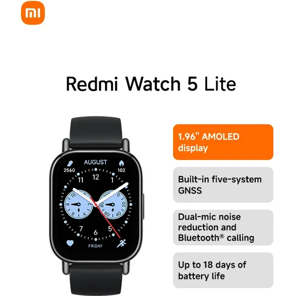 Xiaomi Redmi Watch 5 Lite Stylish Smartwatch with Fitness Tracking & Health Monitoring