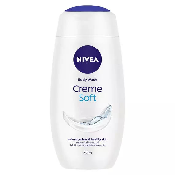 Nivea Shower Gel Creme soft 250ml 80802 (Pack of 6pcs)