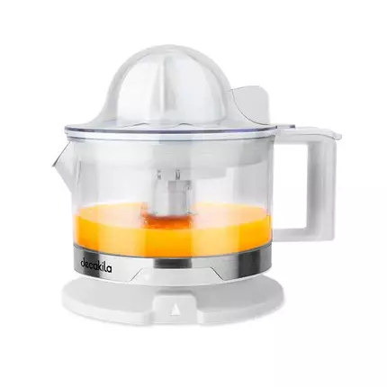 Decakila Citrus Juicer 40W 0.5L Double Cone Transparent Juice Cup Jog Function BPA Free Orange Squeezer KEJC006W