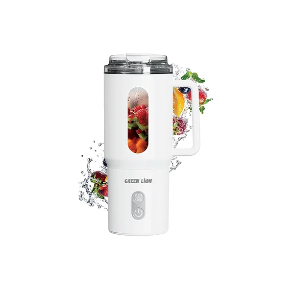 Green Lion Mug Blend Portable Juicer 500ML-White