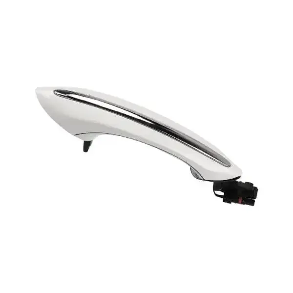 Door Handle Outer Outside White Rear Right CC-1361 Compatible With BMW 5 Series 5 Series F10 F07 2011-2017 6 Series F06 2011-2015 7 Series F02 2009-2015 X5x6 F15 F16 2014-2018