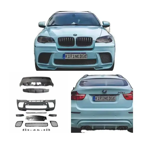 Mp Body Kit X6M Front Bumper Rear Lip Front Grille Spoiler Tail Pipes Body Kits Compatible With BMW X6 E71