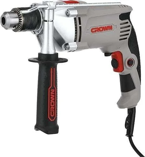 Crown CT10169 Impact Drill, 1010W, 13 mm - Grey