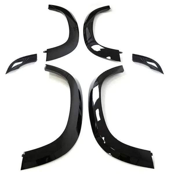 Wide Style Body Kit Upgrade Wheel Arches Extension Trims 4 Door 110 Glossy Black CC-7078 Compatible With Range Land Rover Defender 110 L663 Lr129997 2020+