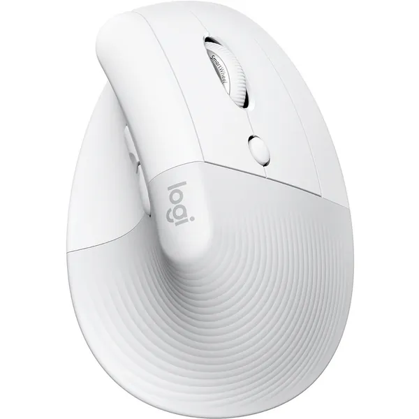 Logitech Lift Vertical Ergonomic Wireless Mouse (Off-White)