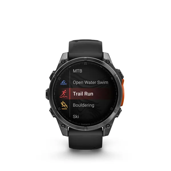 Garmin Fenix 8 - 47mm, Amoled, Slate Gray With Black Silicone Band