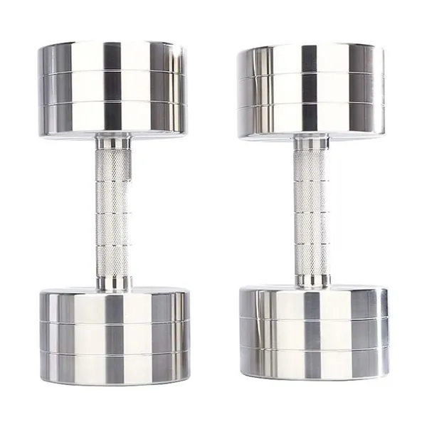 2Piece Set- 10Kg Steel Plating Dumbbells Hand Weights Workout Free Weights