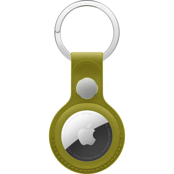 Apple AirTag FineWoven Key Ring (Chartreuse)