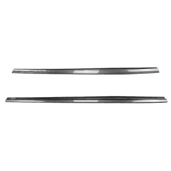 Side Skirt Running Board Skirt Side Lips Splitter Zst-569 Carbon Fiber Look CC-3813 Compatible With Mercedes Benz A Class W176 2013-2018