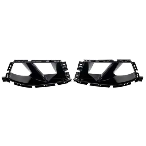 Front Bumper Lip Splitter Skirts Fog Lamp Air Vent Trim Cover Ar-bm-0251 Cf Carbon Fiber Look CC-8297 Compatible With Bmw 3 Series G80 G82 2020+ M3 M4