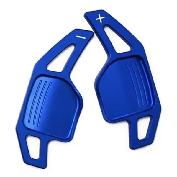 Steering Wheel Shift Paddles Shifter Blue Sk-btbp-040 CC-3483 Compatible With Audi A1 A7 2010-2011 / A3 A4 A5 A6 A8 S4 S6 S8 Rs4 Rs5 Rs6 2006-2011 / Q5 R8 2009-2011 / Q7 Tt Tts 2007-2011