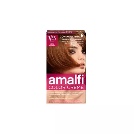 Amalfi Hair Dye Color Cream 7/45 Copper 5843