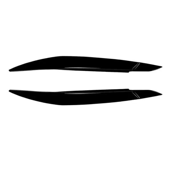 Front Headlight Eyebrow Eyelid Splitter Skirts Flag Lip Glossy Black Zst-699 Gb CC-4882 Compatible With Bmw X6 E71 2007-2014