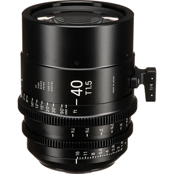 Sigma 40mm T1.5 FF Canon EF Mount High-Speed Prime Lens (Feet)