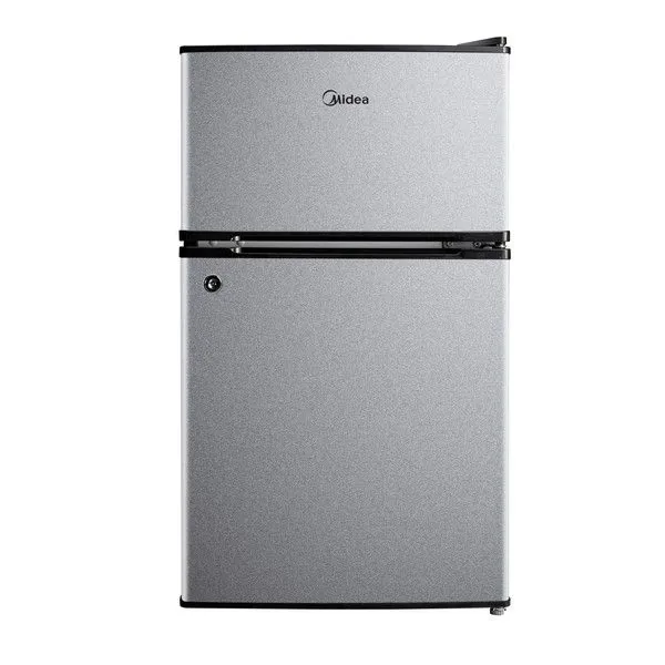 Midea 87L Double Door Bar Fridge - Silver
