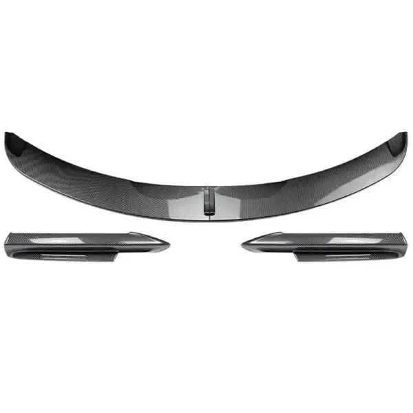 M Tech M Sports M Performance Front Bumper Side Lip Spoiler Skirts Splitter Zst-396 Cf Carbon Fiber Look Zst-396+zst-422 Carbon Fiber Look CC-3977 Compatible With Bmw 3 Series E90 2004-2008