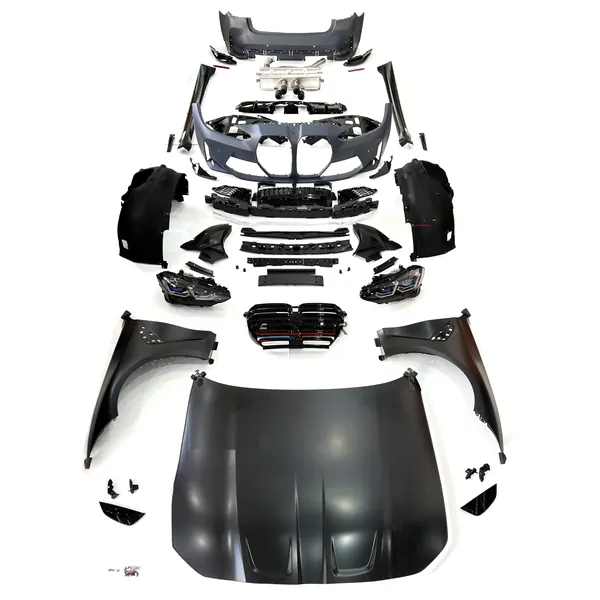 Upgrade Facelift Convert To 2023 G80 M3 M4 Wide Bodykit Headlight Taillight Bumper Fender CC-5869 Compatible With BMW 3 Series G20 2019-2024