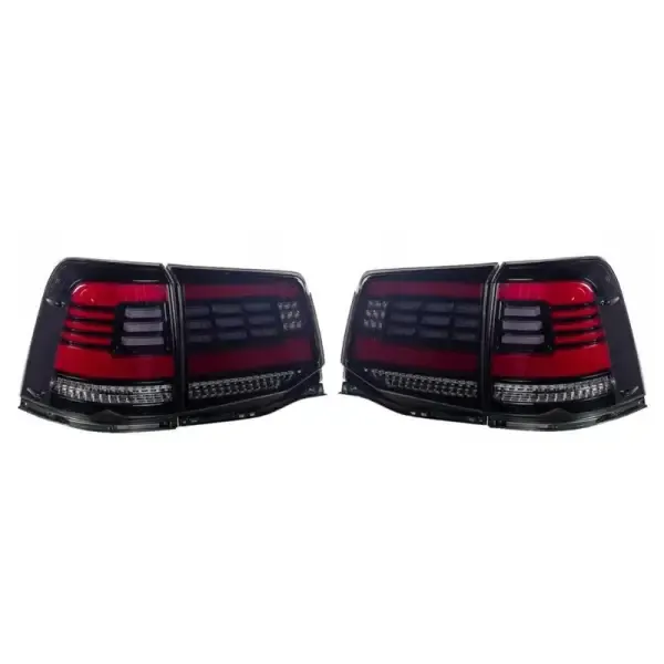 Upgraded Tail Light Lamp Xenon Taillight Retrofit Upgrade Modified Led Drl Hid SMOKE B CC-5277 Compatible With TOYOTA LAND CRUISER LC200 2016-2020