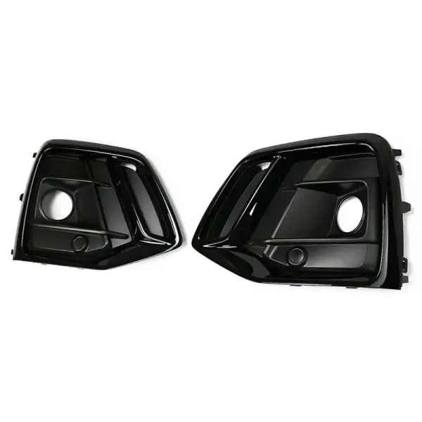 Fog Lamp Light Grill Cover Frame Black With Hole CC-3331 Compatible With Audi Q5 Sq5 2021