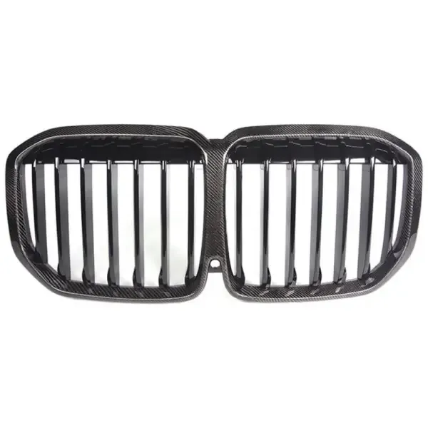 Front Bumper Grill Carbon Fiber Single CC-3131 Compatible With BMW X7 G07 2019-2021