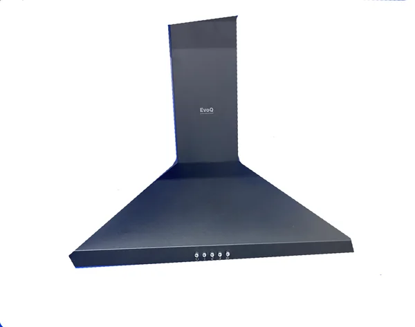 EVOQ Chimney Hood Wall Mounted 60CM With Carbon Filters, Pyramid  ECH-PR001BL
