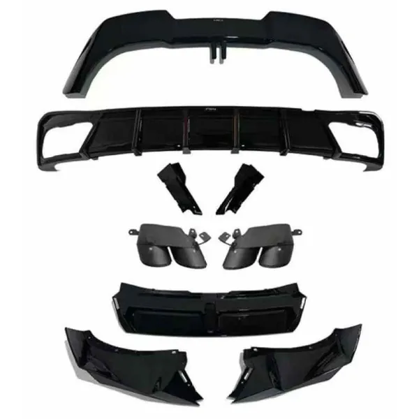 Upgraded Bodykit Body Kit Skirts Splitter Front Rear Lip Diffuser Side Skirts Spoiler Trims Cannards Vten Style CC-9084 Compatible With BMW X5 G05 2023+ M Sport X5M Front Bumper