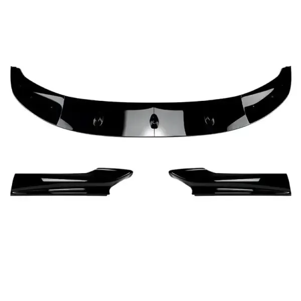 Front Bumper Splitter Skirts Lip Zst-441 Zst-442 Glossy Black CC-3774 Compatible With BMW 5 Series F10 2010-2017 M5