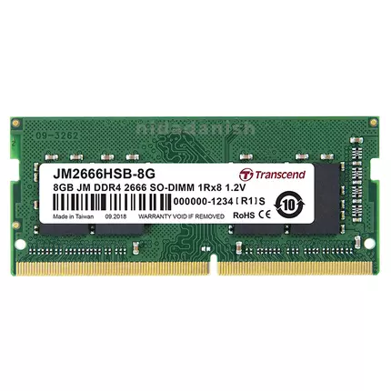 Transcend Laptop Memory 8GB DDR 4 RAM JM2666HSB-8G