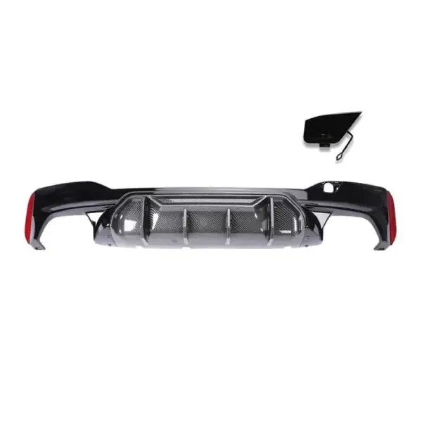 Rear Bumper Lip Rear Diffuser M5 M Sports M Performance M Sports M5cs G30 After Lip Carbon Fiber Look M5 CC-3020 Compatible With BMW 5 Series G30 2017-2021