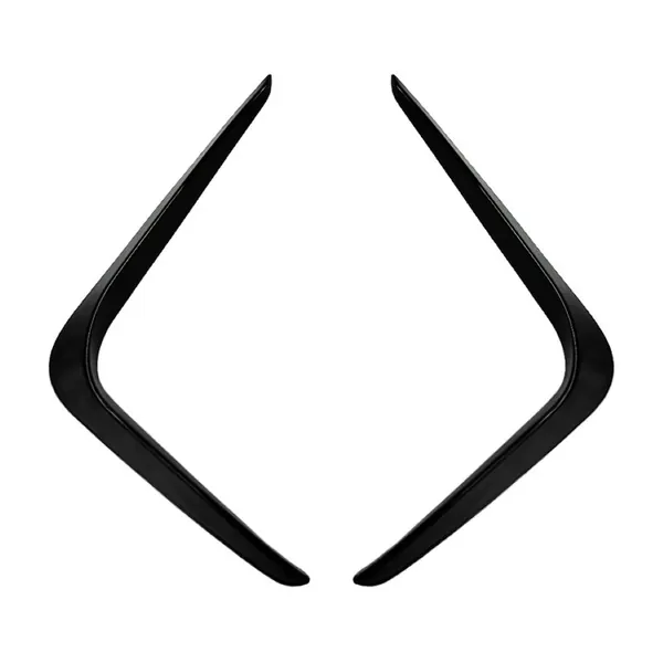 M Sports Front Bumper Lip Splitter Skirts Flag Canard Glossy Black Zst-625 Gb Usa CC-6121 Compatible With Bmw 4 Series M4 G22 G26 2020+ Coupe