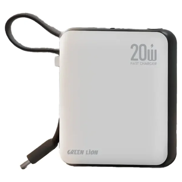 Green Lion Nuru 10000mAh Power Bank - White