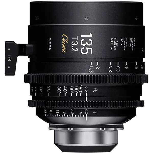 Sigma 135mm T3.2 FF Classic Cine Prime Lens with /i Technology (PL Mount, Feet)