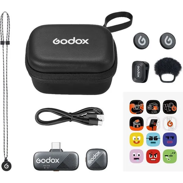 Godox CUBE-SC KIT 1 Wireless Microphone System with USB-C