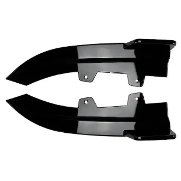 Front Bumper Lip Splitter Diffuser Skirts Flag Canard Glossy Black Zst-496 Gb Usa CC-6230 Compatible With Bmw 4 Series G22 G23 M Sport 2020+