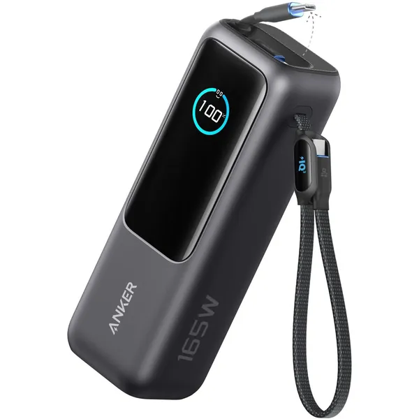 Anker 25K 165W Power Bank with Retractable Cable