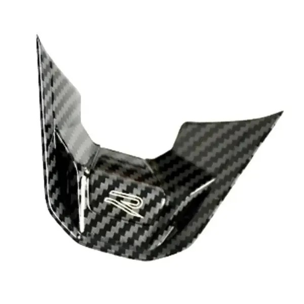 Steering Wheel Trim Badge Logo R Line Carbon Fiber CC-3246 Compatible With Volkswagen Virtus Arteon Golf 8 Vw Id.3 Passat B8 T-cross Tiguan Touareg Vw T6