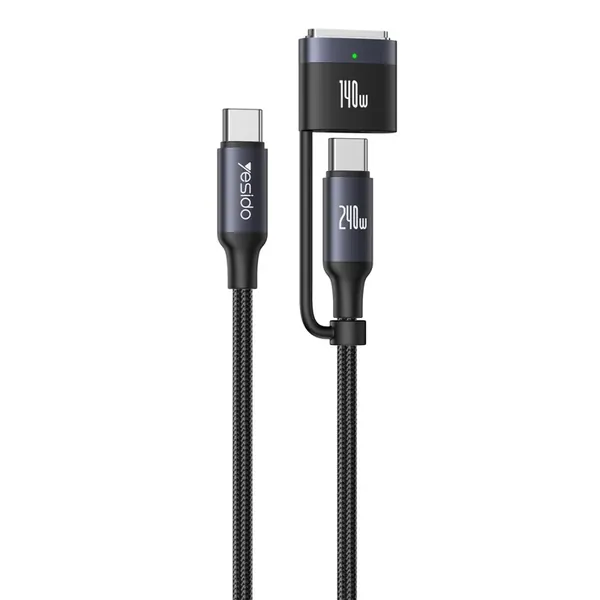 YESIDO CA197 USB-C 2-in-1 240W Fast Charging Cable for MacBook