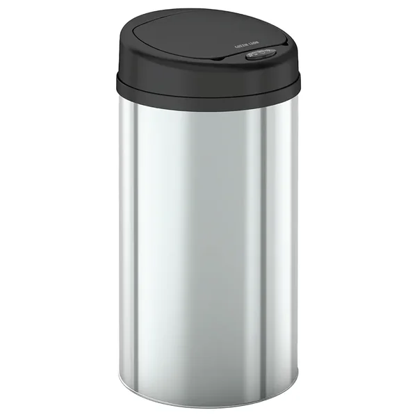 Green Lion Smart Trash Bin with 15L Capacity & Stainless Steel Material - Silver